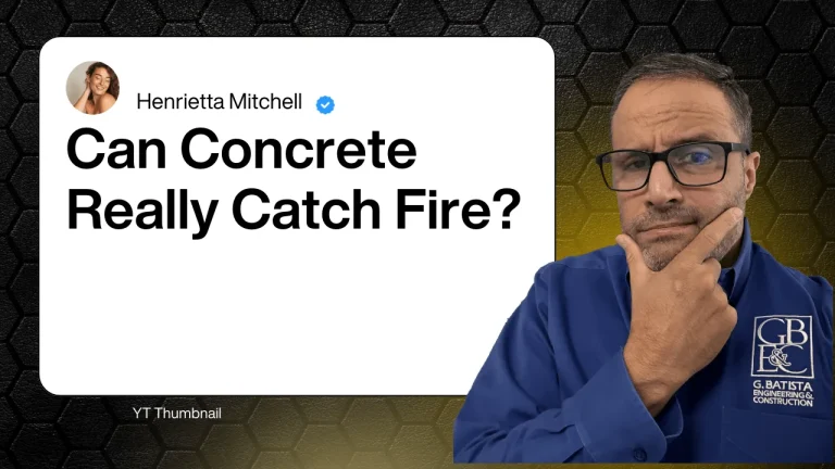 Can Concrete Really Catch Fire? (Video)