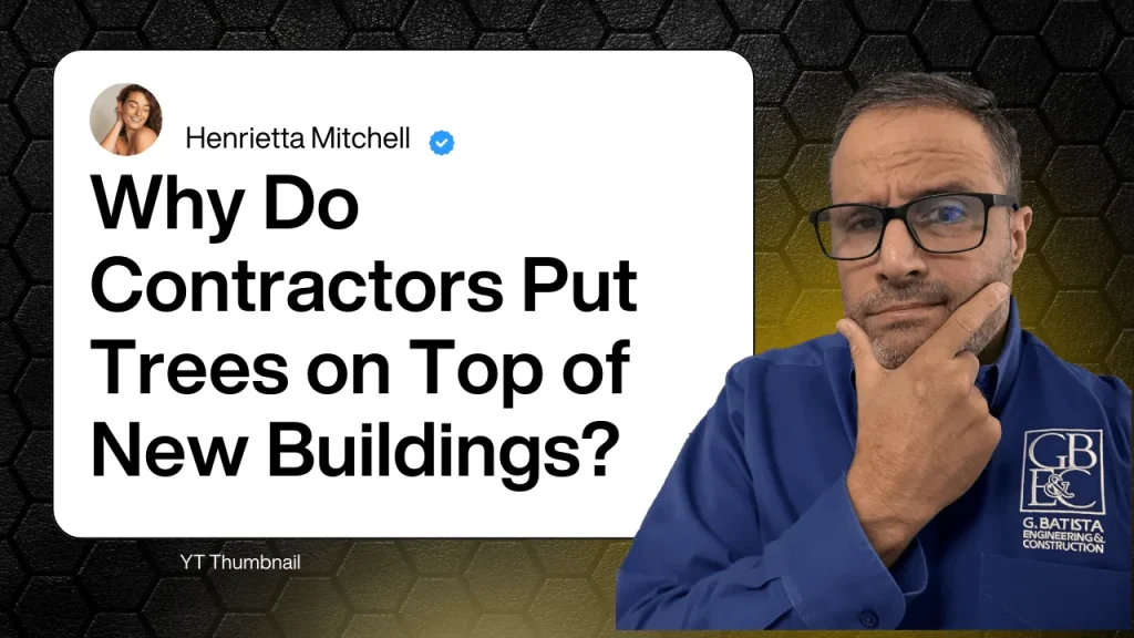 Why Do Contractors Put Trees on Top of New Buildings? (Video)