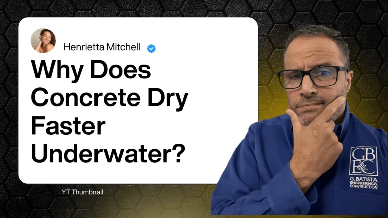 Why Does Concrete Dry Faster Under Water? (Video)