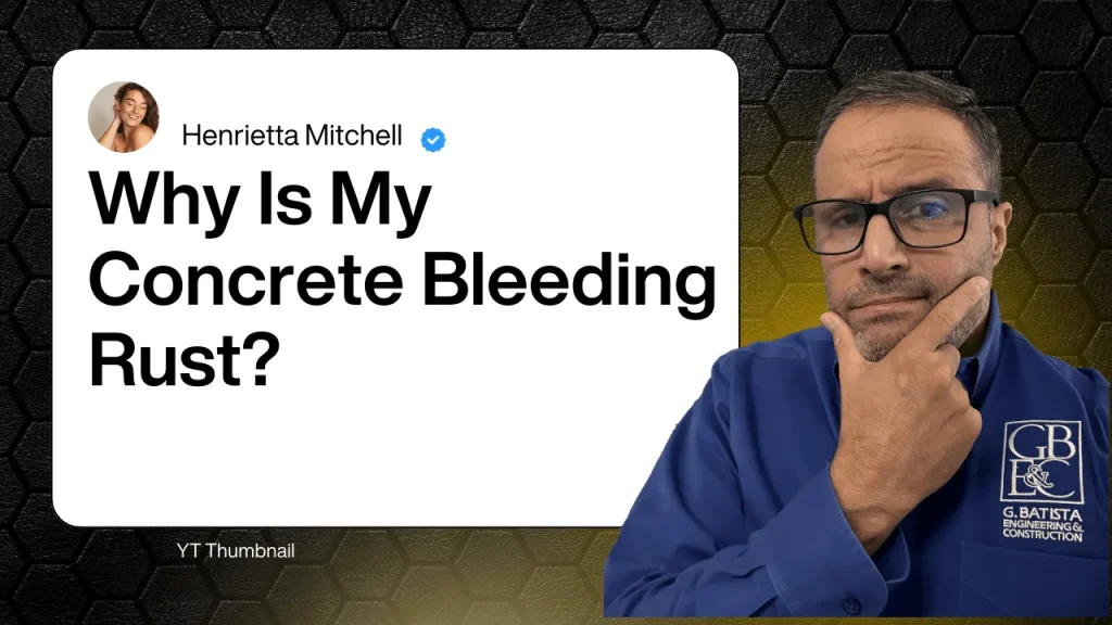 Why is my Concrete Bleeding Rust (Video)