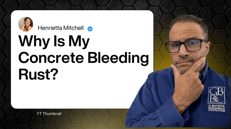 Why is my Concrete Bleeding Rust (Video)